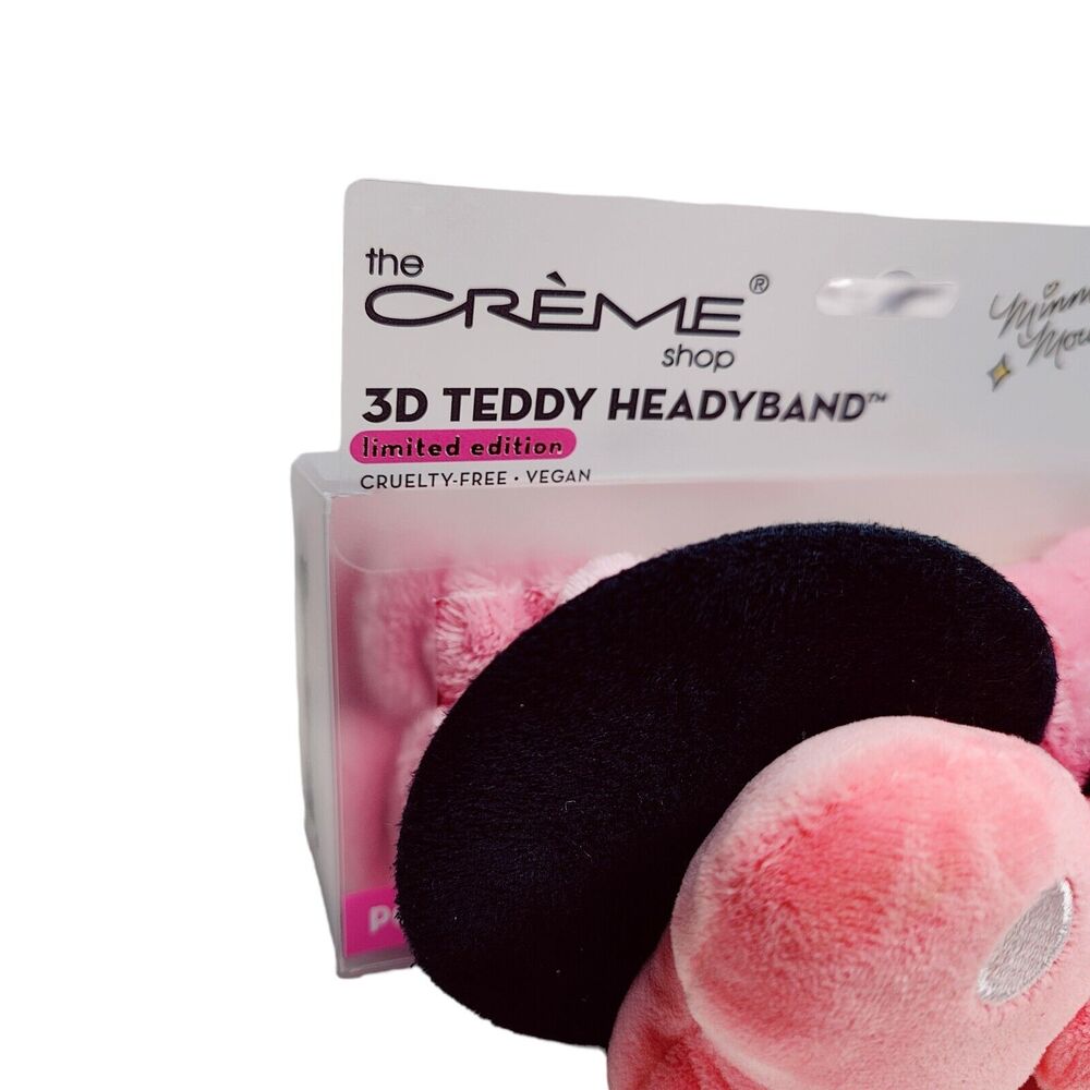 The Creme Shop 3D Minnie Mouse Pink Polka Spotted Dot Spa Headband Brand New - Picture 5 of 6
